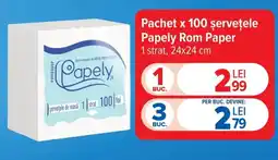 Carrefour Papely șervețele de masă Ofertă