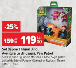 Carrefour Paw Patrol set de joacă filmul Dino, Aventură cu dinozauri Ofertă