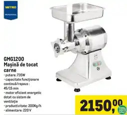 Metro Metro professional mașină de tocat carne gmg1200 Ofertă