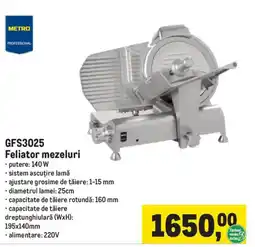 Metro Metro Professional Feliator Mezeluri GFS3025 Ofertă