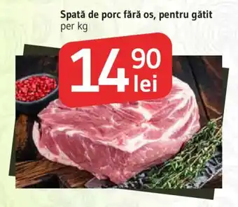 Spată de porc fără os, pentru gătit