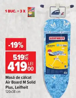 Carrefour Leifheit masă de călcat air board m solid plus Ofertă