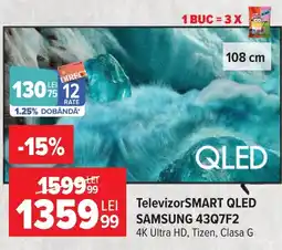Carrefour Samsung televizor smart qled Ofertă