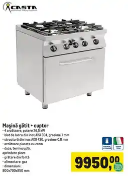 Metro Casta mașină gătit + cuptor Ofertă