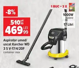 Carrefour Karcher aspirator umed/uscat Ofertă