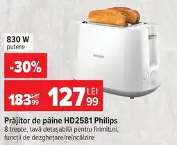 Carrefour Prăjitor de pâine HD2581 Philips Ofertă