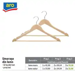 Metro aro umerașe din lemn Ofertă
