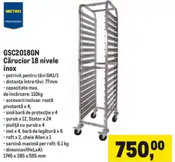 Metro Metro Professional Cărucior 18 nivele inox Ofertă