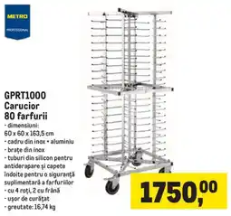 Metro Metro Professional Carucior 80 farfurii Ofertă
