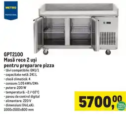 Metro Metro professional masă rece 2 uși pentru preparare pizza Ofertă