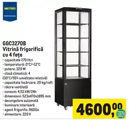 Metro Metro Professional Vitrină frigorifică cu 4 fețe Ofertă