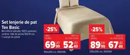 Carrefour Tex Basic set lenjerie de pat Ofertă