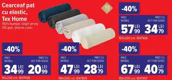 Tex Home cearceaf pat cu elastic