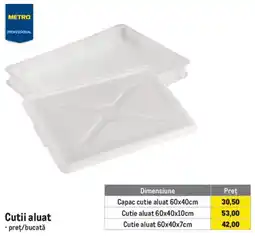 Metro Metro Professional Cutii aluat Ofertă