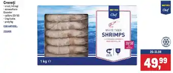 Metro Chef White Tiger Shrimps