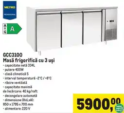 Metro Metro Professional Masă frigorifică cu 3 uși Ofertă