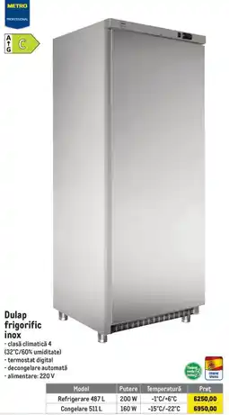 Metro Metro Professional Dulap frigorific inox Ofertă
