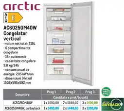 Metro Arctic congelator vertical ac60250m40w Ofertă