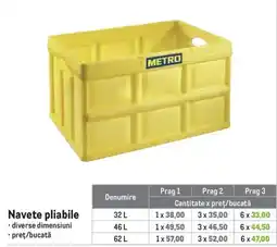 Metro Metro navete pliabile Ofertă