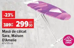 Carrefour Maison D'Amelie masă de călcat sara Ofertă