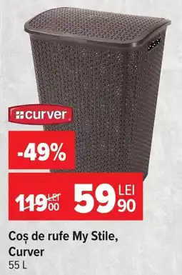 Carrefour Curver coș de rufe my stile Ofertă