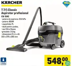 Metro Karcher T 7/1 Classic Aspirator profesional cu sac Ofertă