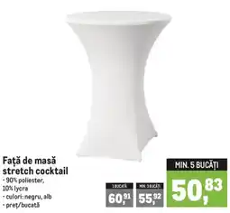 Metro Față de masă stretch cocktail Ofertă
