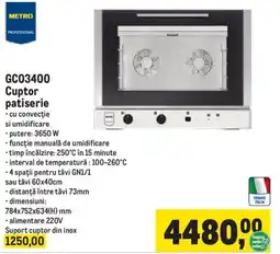 Metro Metro Professional Cuptor patiserie Gc03400 Ofertă