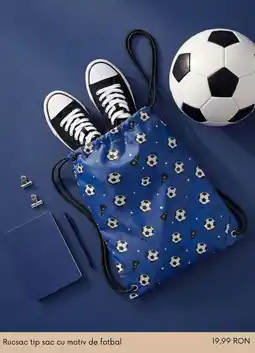 Sinsay Rucsac tip sac cu motiv de fotbal Ofertă