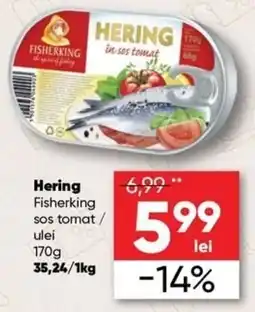 PROFI Fisherking hering sos tomat / ulei Ofertă