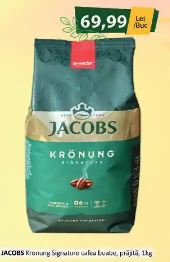 Jacobs kronung signature cafea boabe