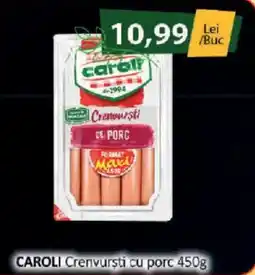 CBA Caroli crenvurști cu porc Ofertă