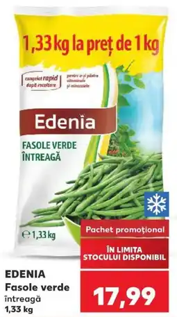 Kaufland Edenia fasole verde întreagă Ofertă