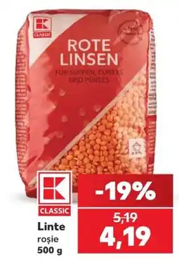 Kaufland Classic linte roșie Ofertă