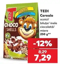 Kaufland Tedi cereale scoici/biluțe/inele ciocolată/miere Ofertă