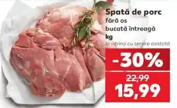 Kaufland Spată de porc fără os bucătă întreagă Ofertă