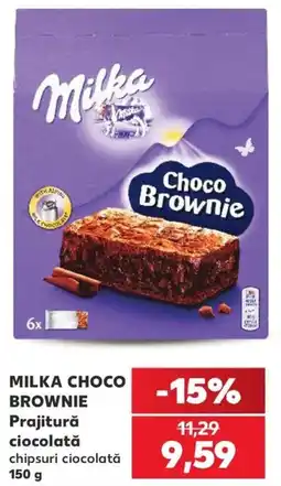 Kaufland Milka Choco Brownie Prajitura ciocolata Ofertă