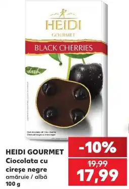 Kaufland Heidi gourmet ciocolata cu cireșe negre Ofertă
