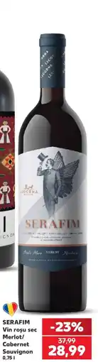 Kaufland Serafim vin rosu sec Merlot/Cabernet Sauvignon Ofertă