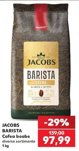 Kaufland Jacobs barista cafea boabe Ofertă