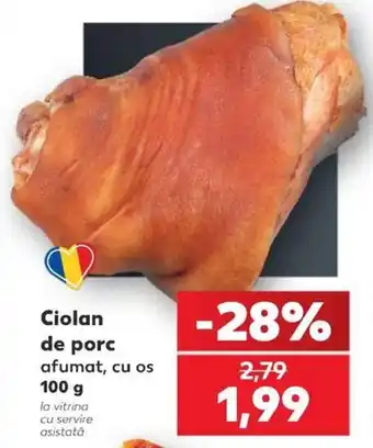 Ciolan de porc afumat, cu os