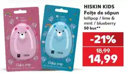 Kaufland Hiskin kids foite de săpun Ofertă