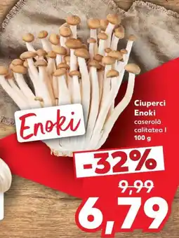Kaufland Enoki ciuperci Ofertă