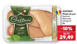 Kaufland Gustavi piept de pui dezosat fără piele Ofertă