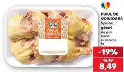Kaufland Puiul de Odinioară spinări, gături de pui hrănit cu porumb Ofertă