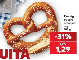 Kaufland Covrig cu sare proaspăt copt Ofertă