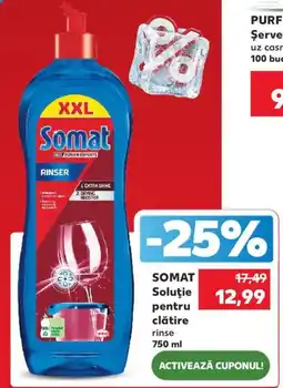 Kaufland Somat soluție pentru clătire rinse Ofertă