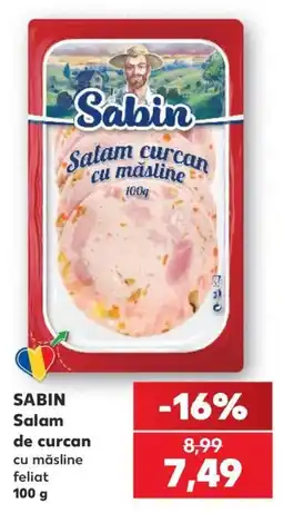 Kaufland Sabin salam de curcan cu măsline Ofertă
