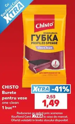 Kaufland Chisto burete pentru vase one clean Ofertă