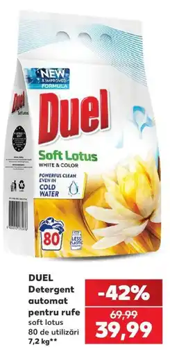 Kaufland Duel detergent automat pentru rufe soft lotus Ofertă